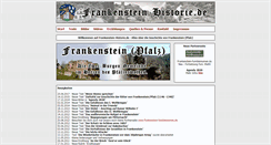 Desktop Screenshot of frankenstein-historie.de