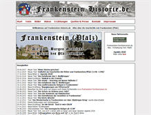 Tablet Screenshot of frankenstein-historie.de